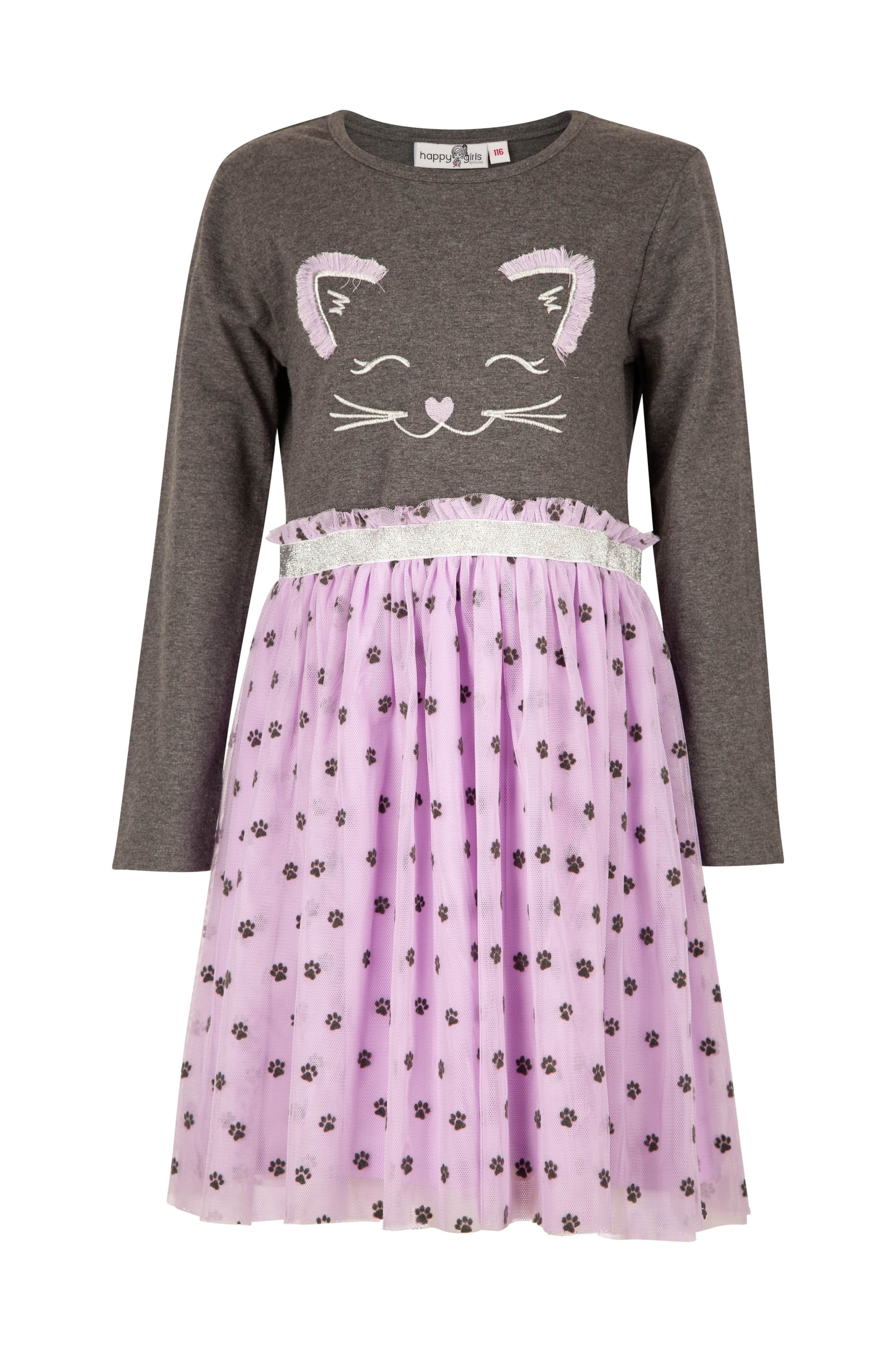 happy girls Платье в Серый: спереди