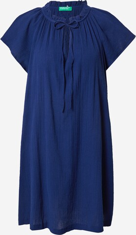 UNITED COLORS OF BENETTON Košilové šaty – modrá: přední strana