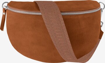 lePelou Gürteltasche 'ARIA large' in Braun: Vorderseite