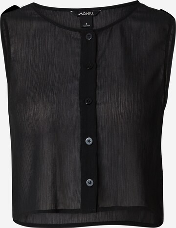 Monki Blouse in Black: front