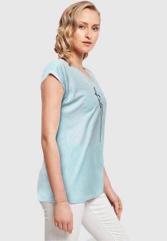 Merchcode T-Shirt 'Faith' in Blau