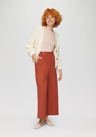 QS Wide Leg Hose in Rot