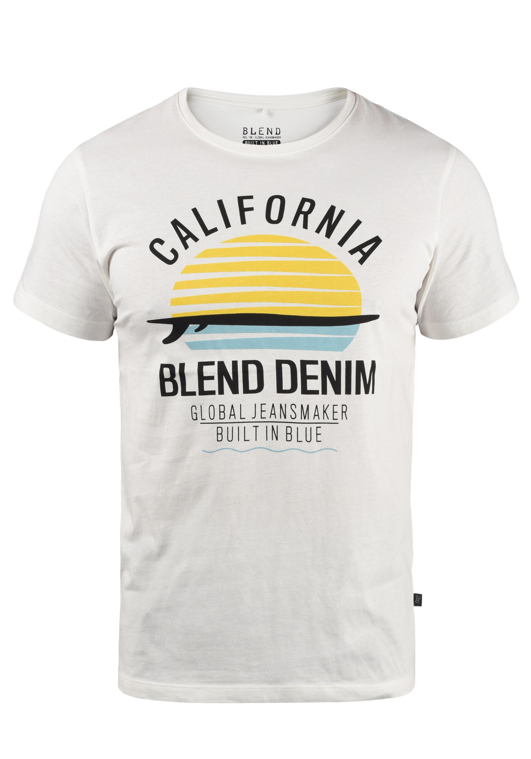 BLEND - Camisa 'Califo' em branco: frente