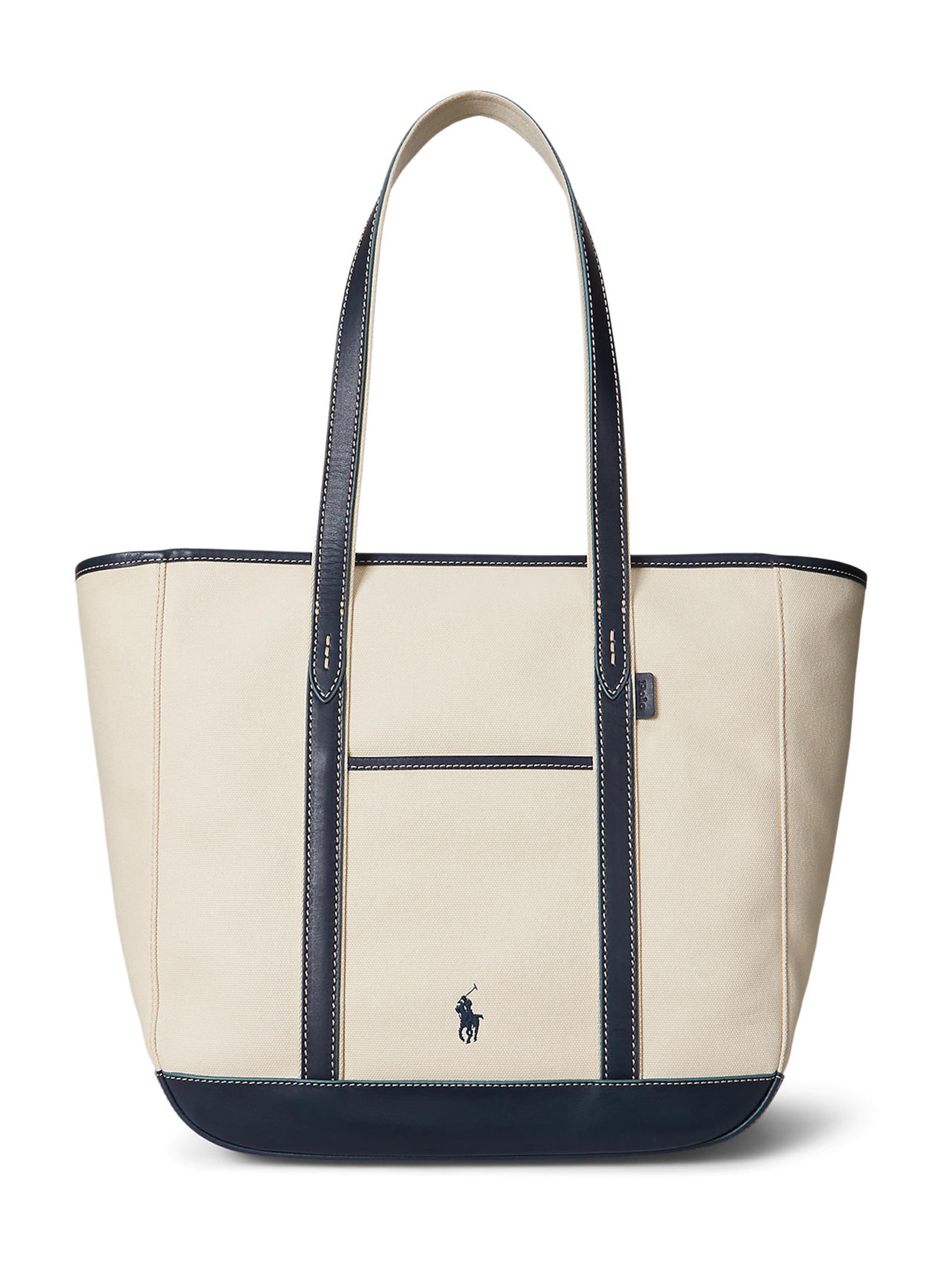 Shopper di Polo Ralph Lauren in beige: frontale