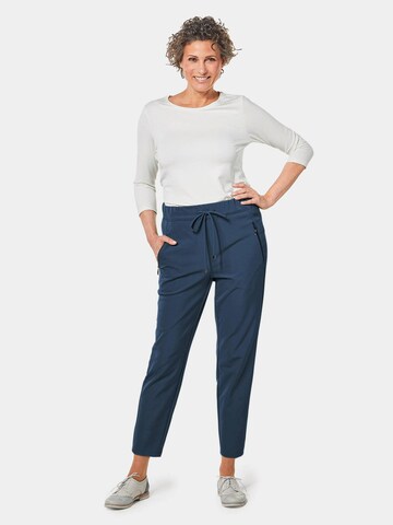 Goldner Slimfit Broek 'MARTHA' in Blauw