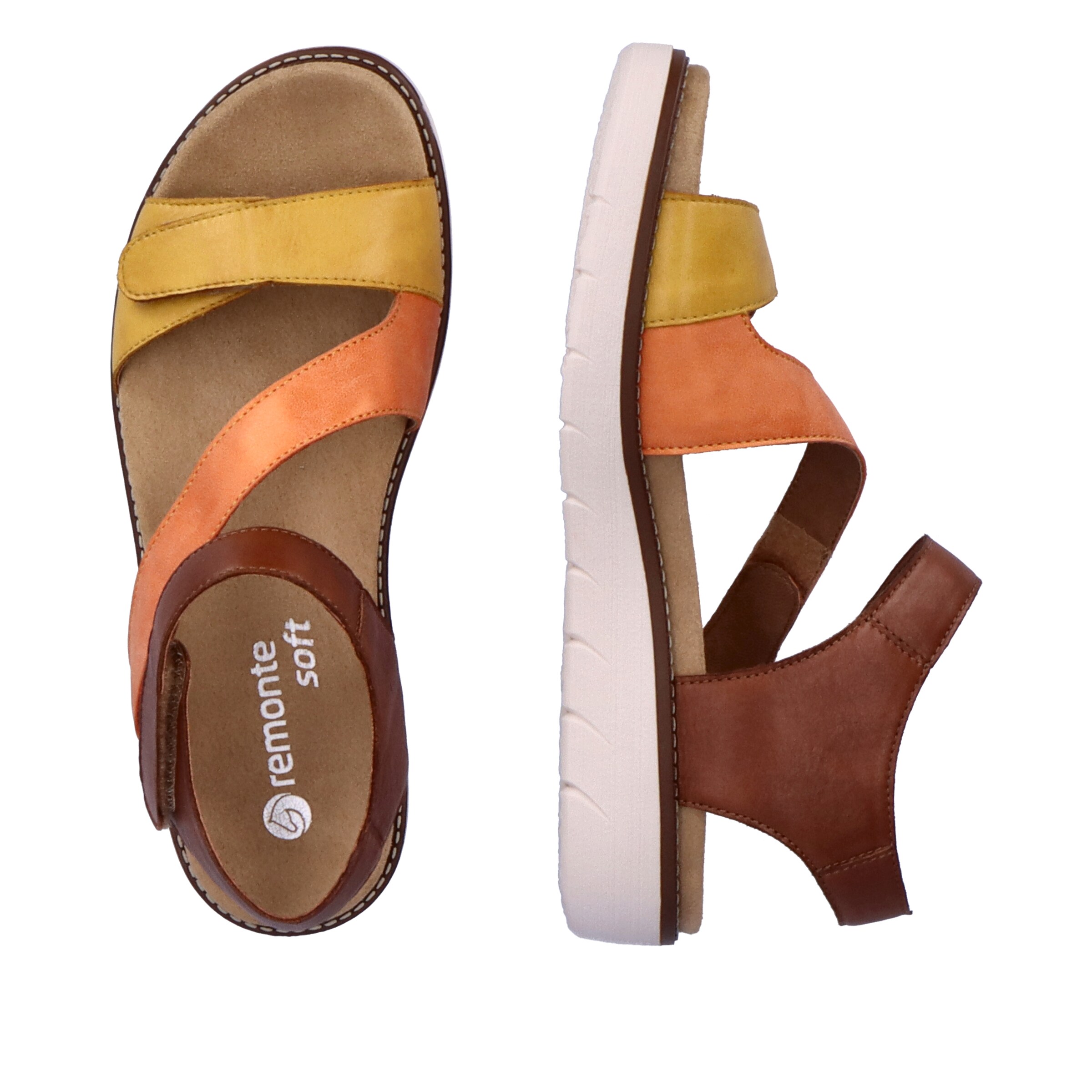 Sandales à lanières 'D2050' REMONTE en marron