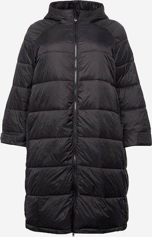 ABOUT YOU Curvy Winter Coat 'Robin' in Black: front