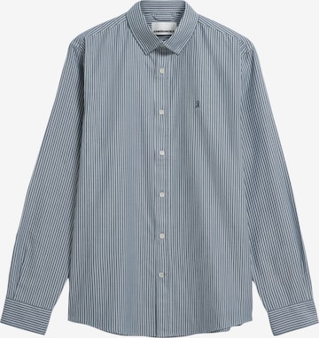ARMEDANGELS Hemd QUAASA STRIPE in Blau: Vorderseite