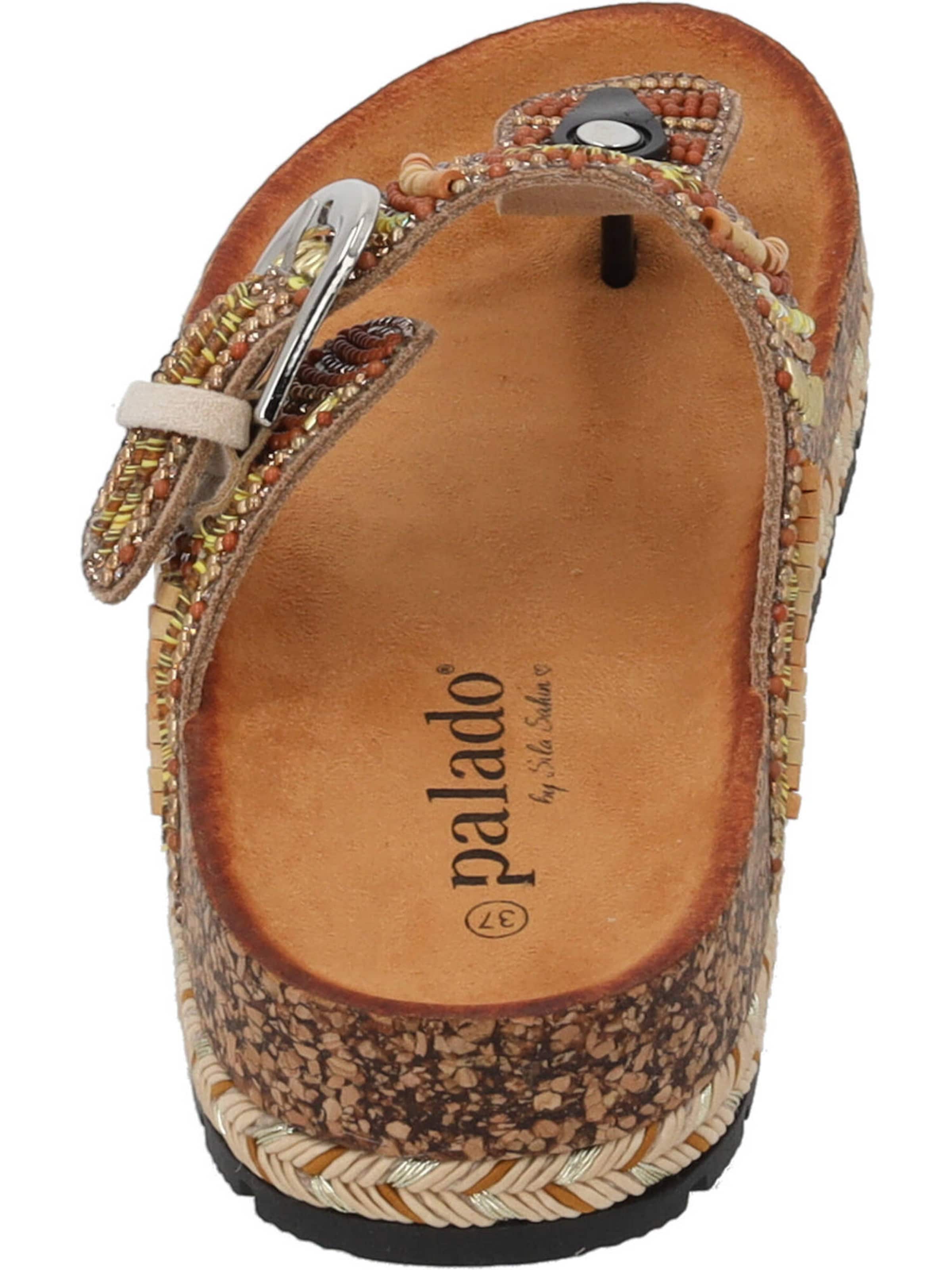 Palado by Sila Sahin T-bar sandals 'Ikoh' in Brown