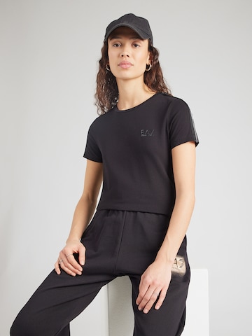EA7 Emporio Armani Shirt in Zwart: voorkant