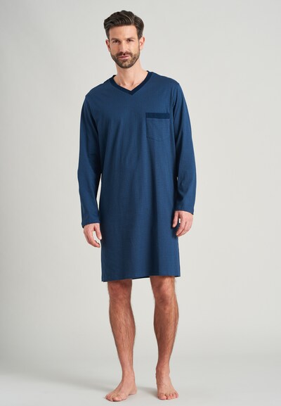 Pijama scurtă SCHIESSER pe albastru / albastru închis, Vizualizare model