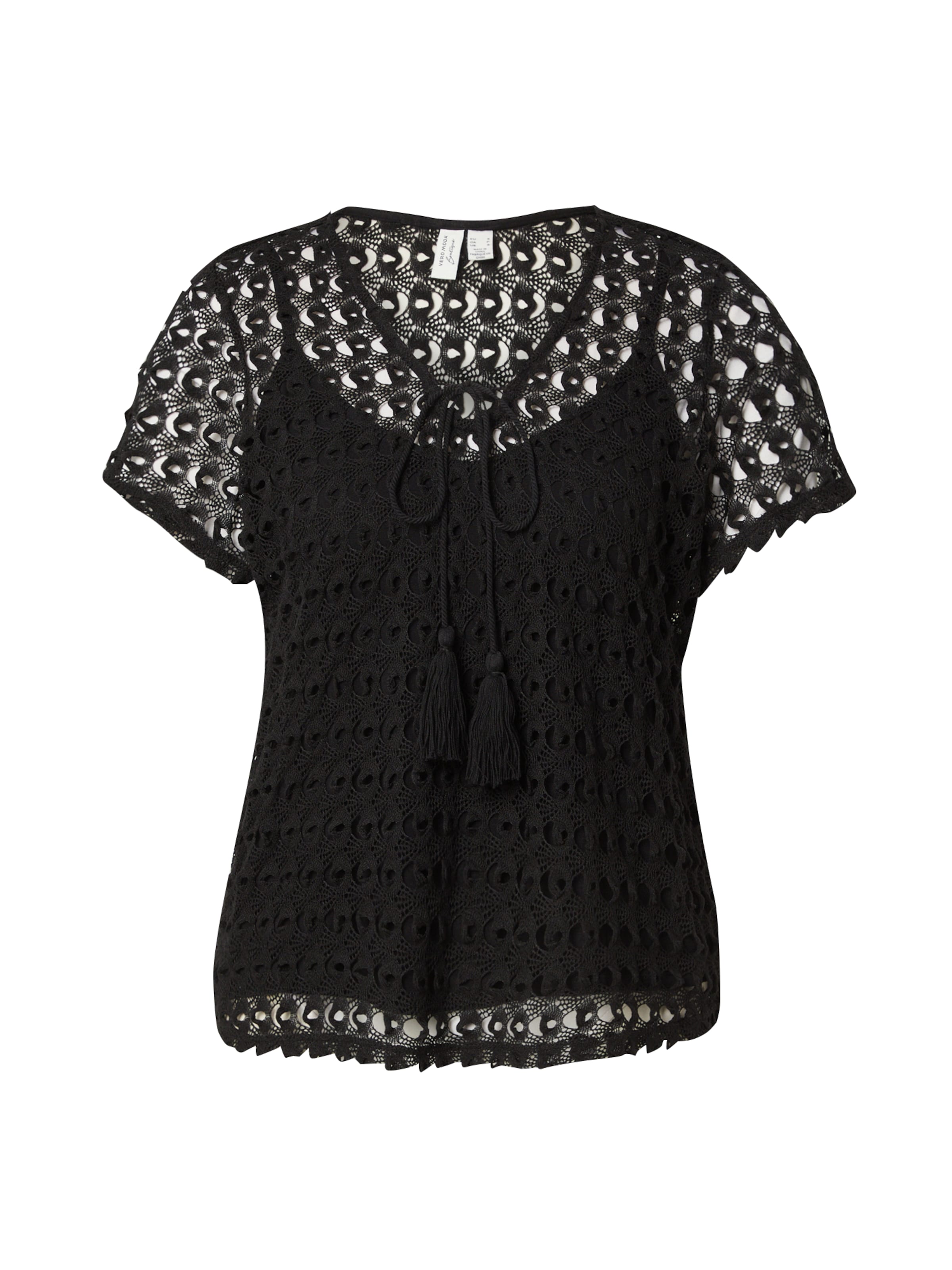 VERO MODA Bluse 'VMDYLIE' in Schwarz: Vorderseite