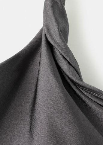 MANGO Badeanzug 'Rox' in Grau