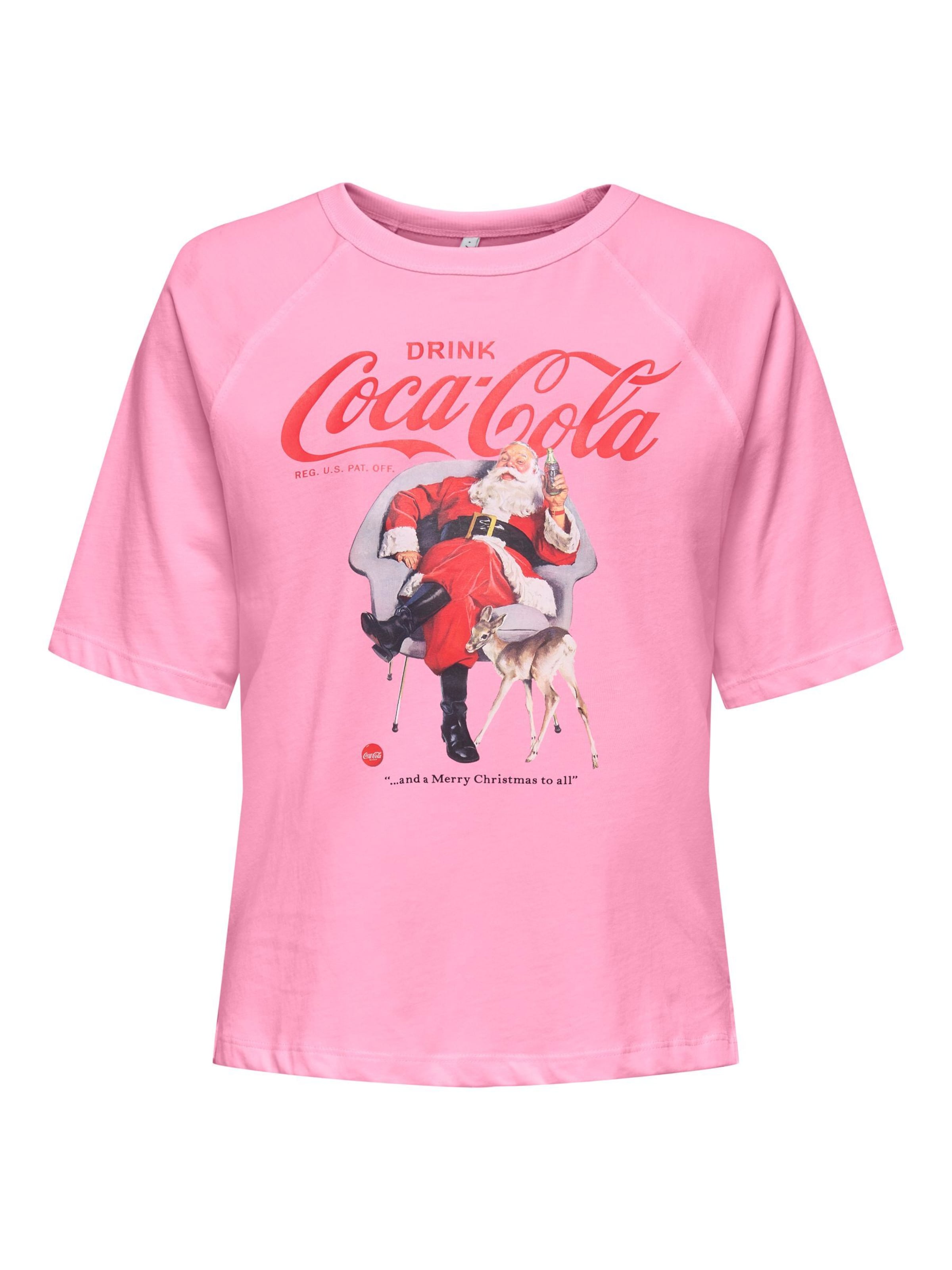 T-shirt 'CARCoca' ONLY Carmakoma en rose : devant