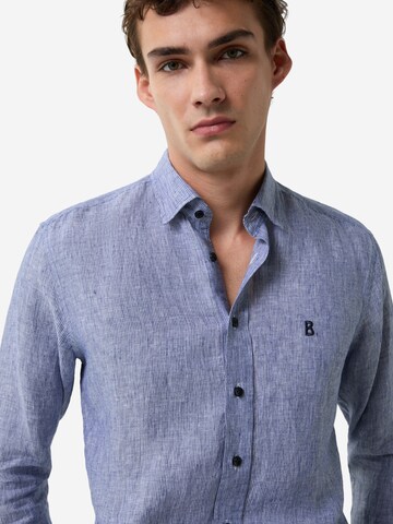 BOGNER Regular fit Button Up Shirt 'Timi' in Blue