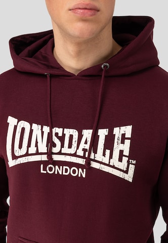 LONSDALE Sweatshirt 'Wolterton' in Rood