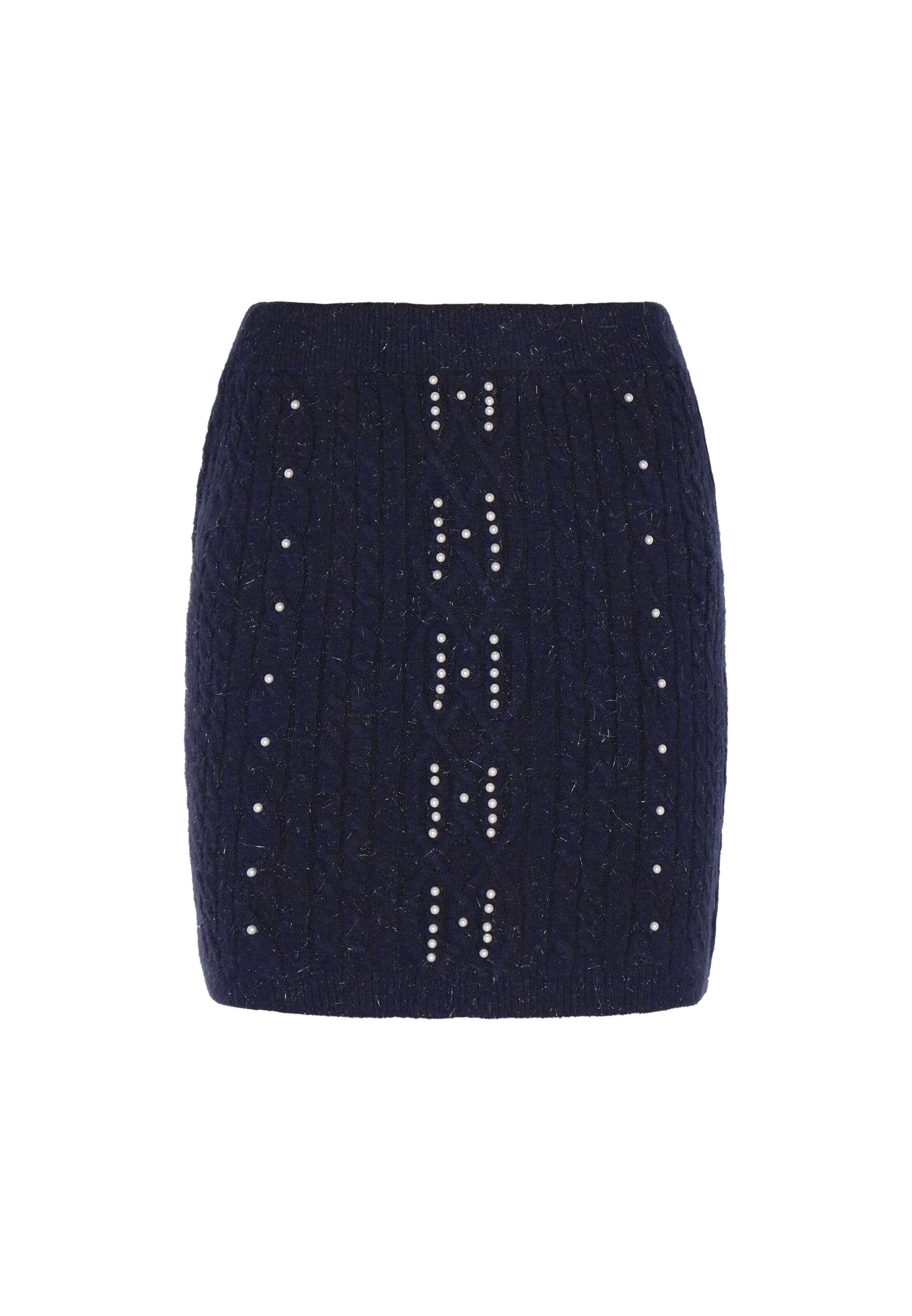 Fustă de la faina pe albastru: față