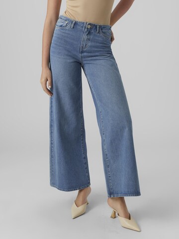 VERO MODA Wide leg Jeans 'ANNET' in Blauw: voorkant