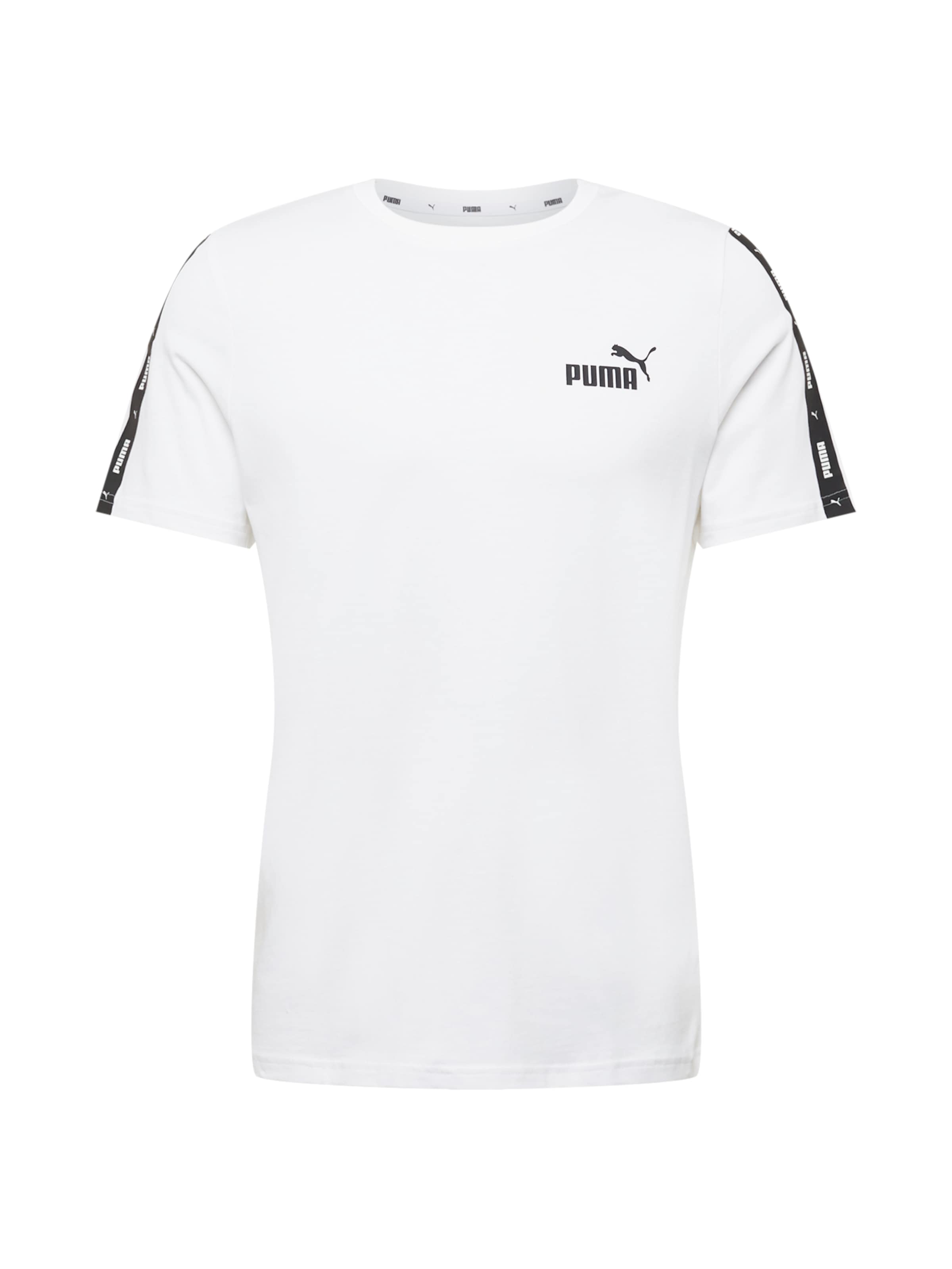 PUMA Μπλουζάκι 'Essentials+' σε λευκό: μπροστά