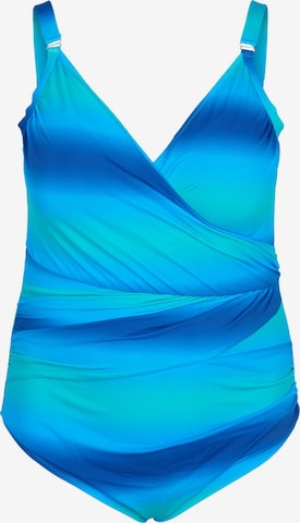 Swim by ZizziJednodijelni kupaći kostim 'Debora' - plava boja: prednji dio