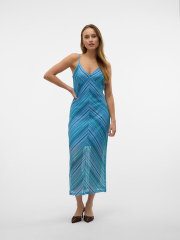 VERO MODA Knit dress 'VMDEMI' in Blue: front
