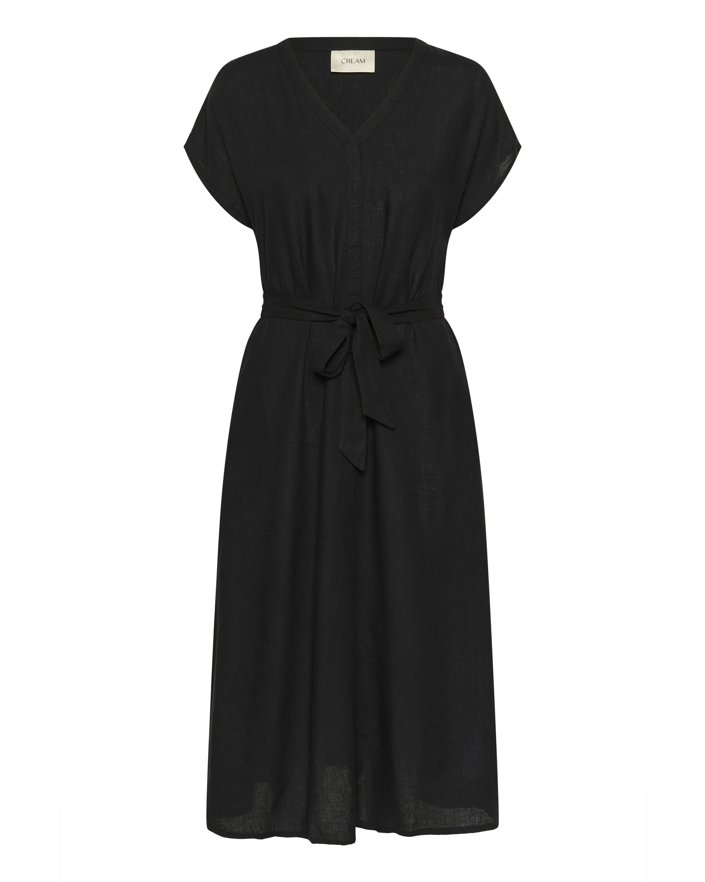 Robe 'Venta' Cream en noir : devant
