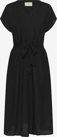 Cream Jurk 'Venta' in Zwart: voorkant