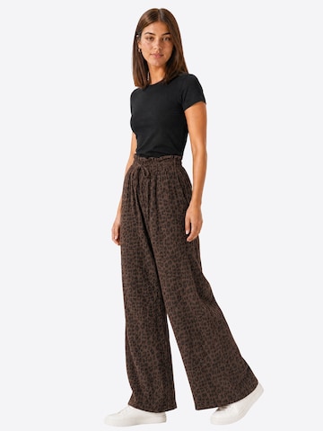 Seasons of April Wide leg Trousers in Brown