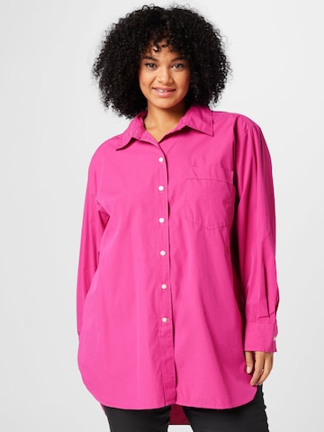 Tommy Hilfiger Curve Blouse in Pink: front