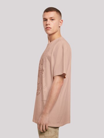 F4NT4STIC Shirt 'Drache Japan' in Beige