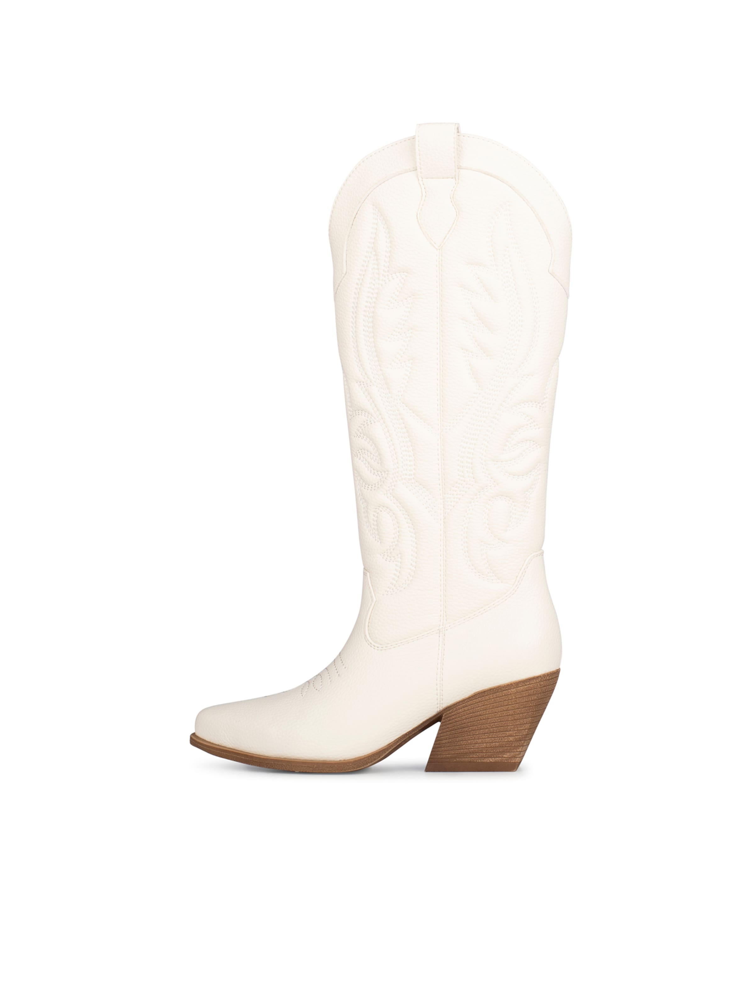 Bottes de cowboy 'Jill' POSH by Poelman en blanc : devant