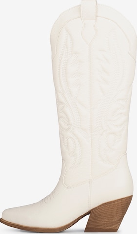 POSH by Poelman Cowboystiefel 'Jill' in Weiß: Vorderseite