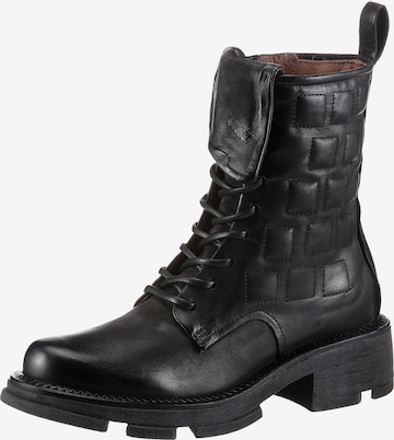 A.S.98 Lace-Up Ankle Boots 'Lane' in Black: front