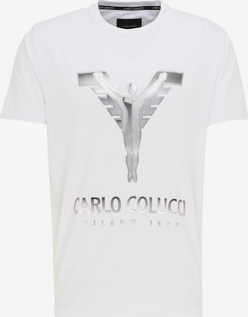 T-Shirt 'Clementi' Carlo Colucci en blanc : devant