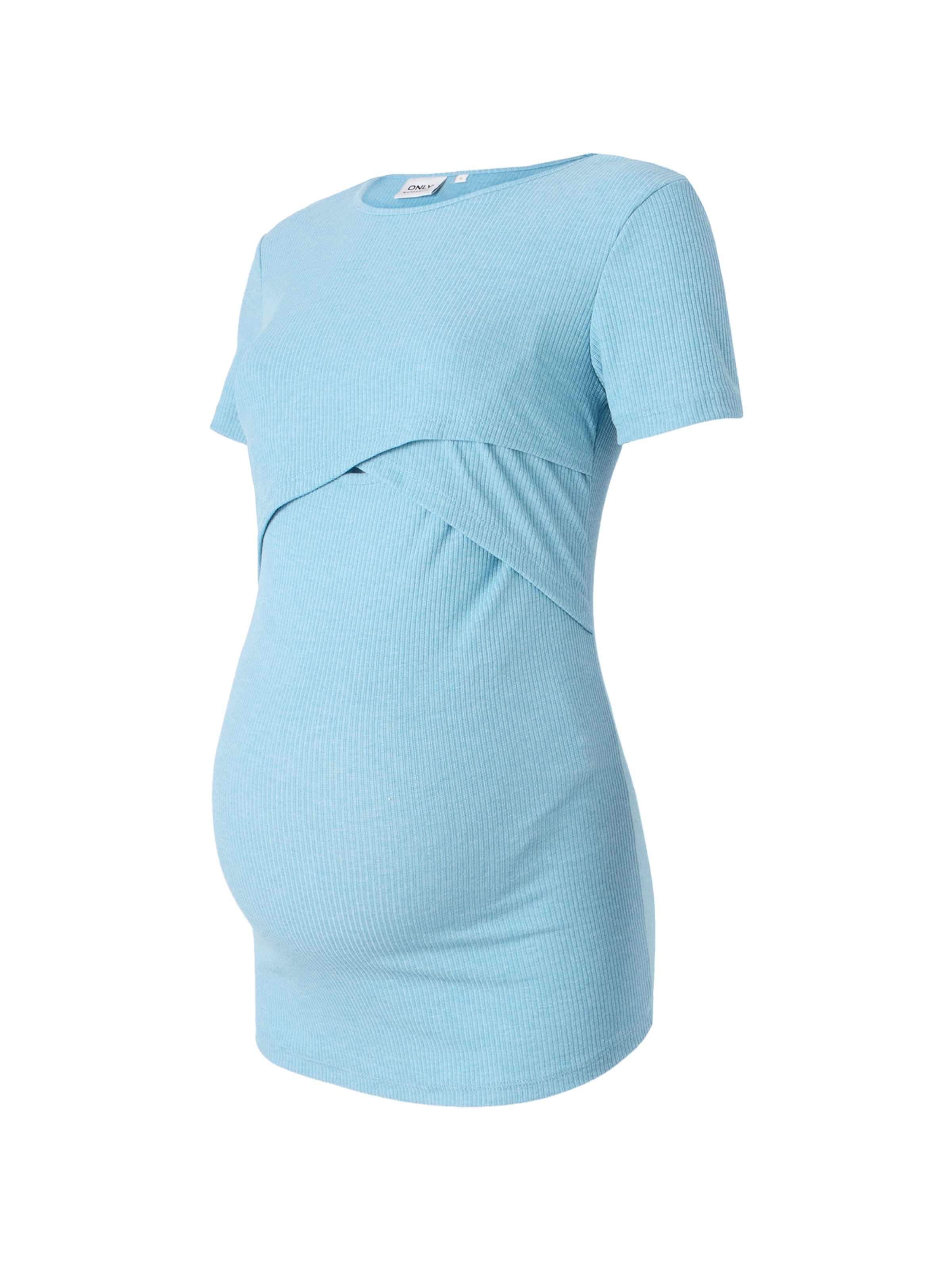 T-shirt 'OLMEMMA DUA' Only Maternity en bleu : devant