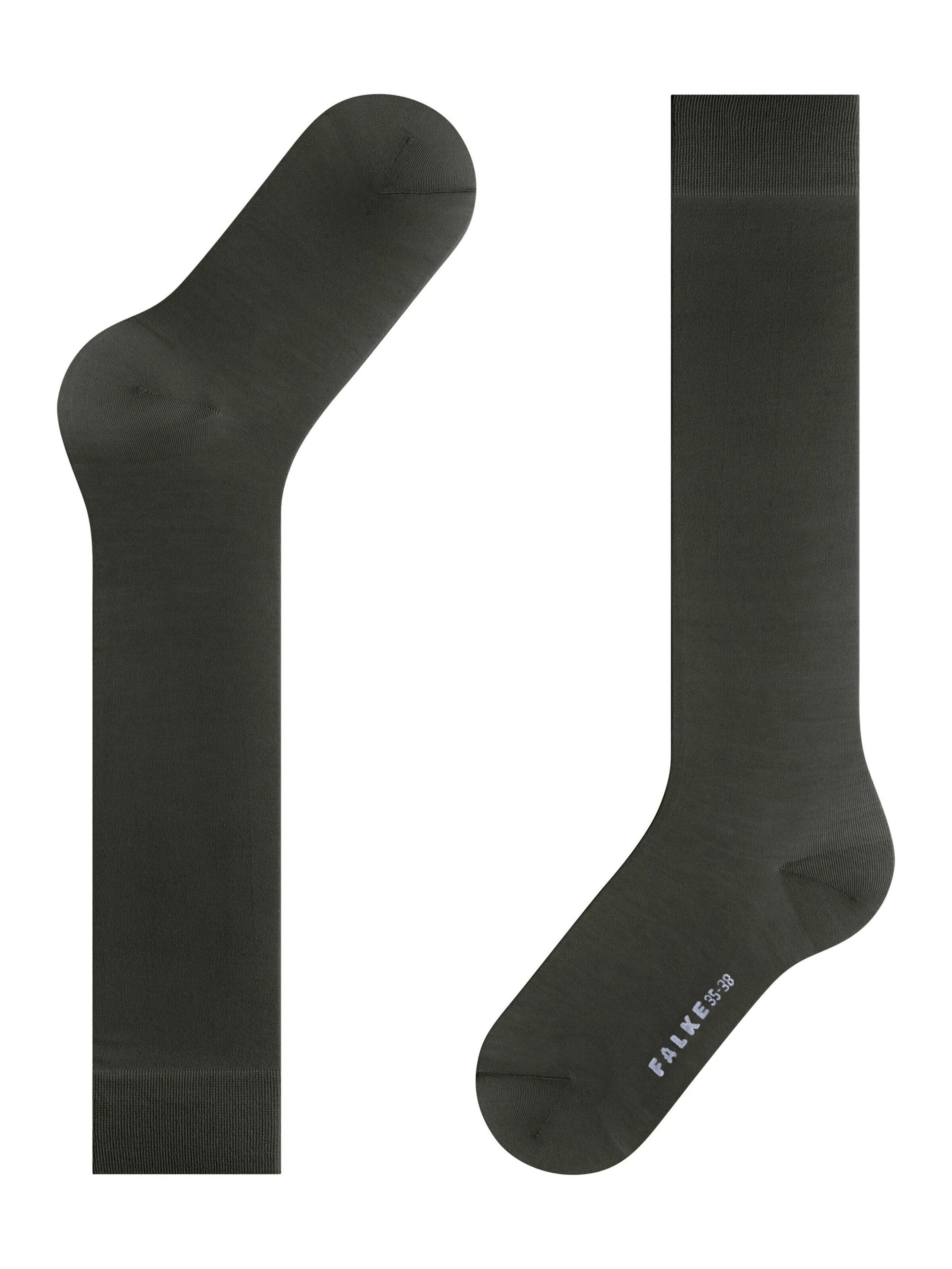 FALKE Knee High Socks 'Cotton Touch' in Green
