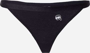 Karl Lagerfeld Stringit 'Ikon' värissä musta: etupuoli