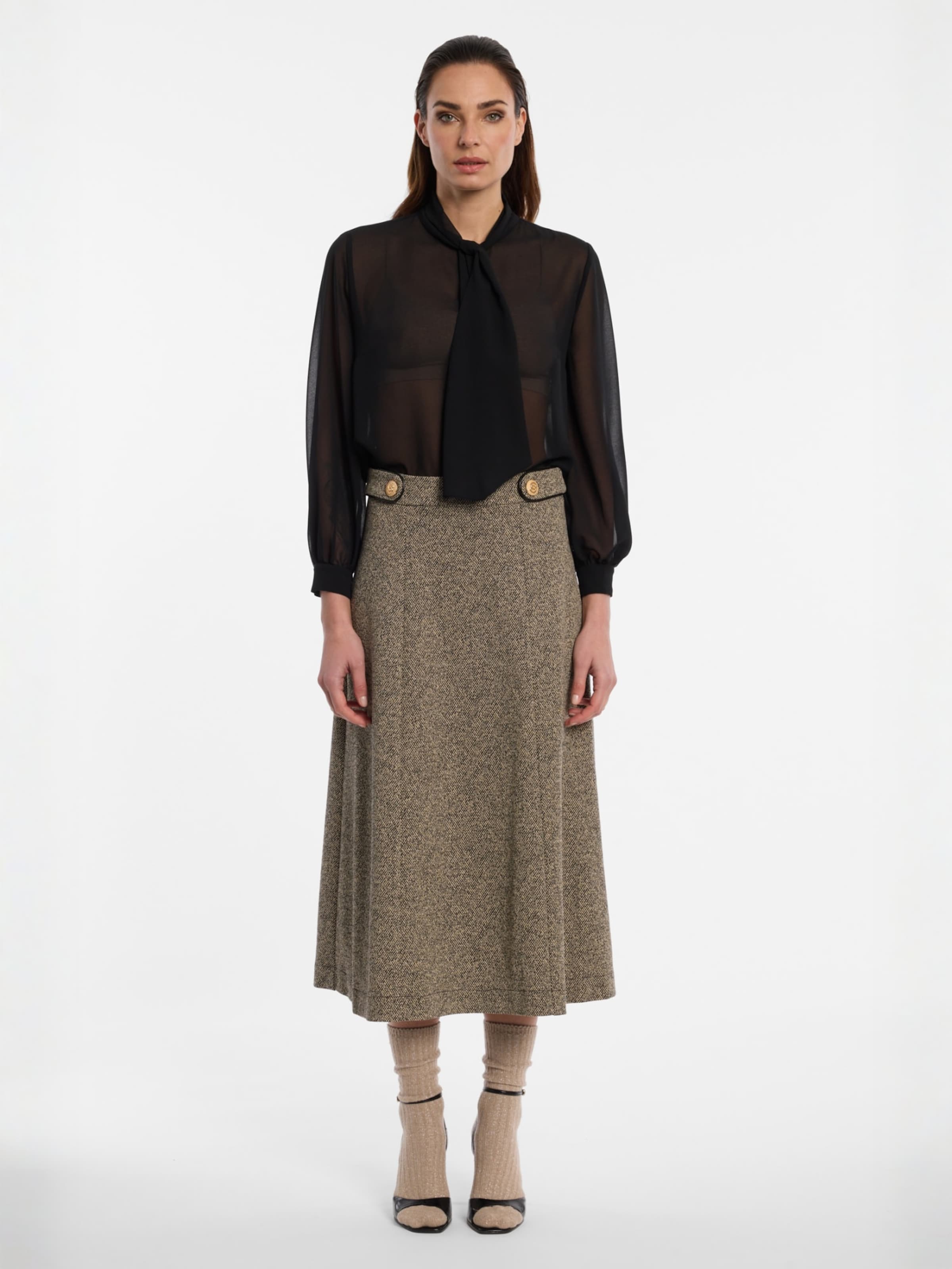 Ana Alcazar Skirt 'Efilaris' in Beige