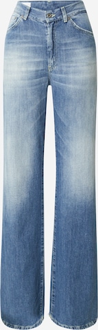 Wide leg Jeans de la Dondup pe albastru: față