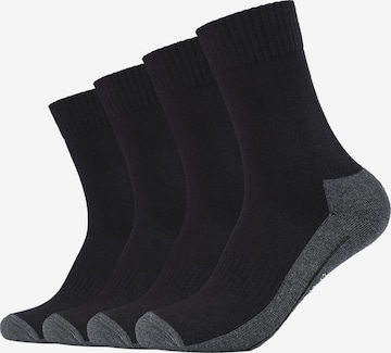 Chaussettes de sport camano en noir : devant