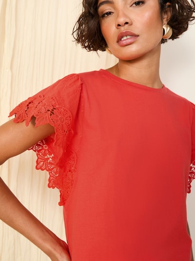 Friends Like These T-shirt en corail, Vue avec produit