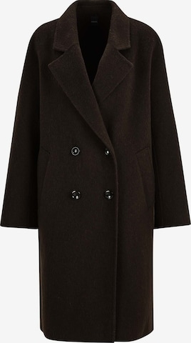Manteau mi-saison MADELEINE en noir : devant