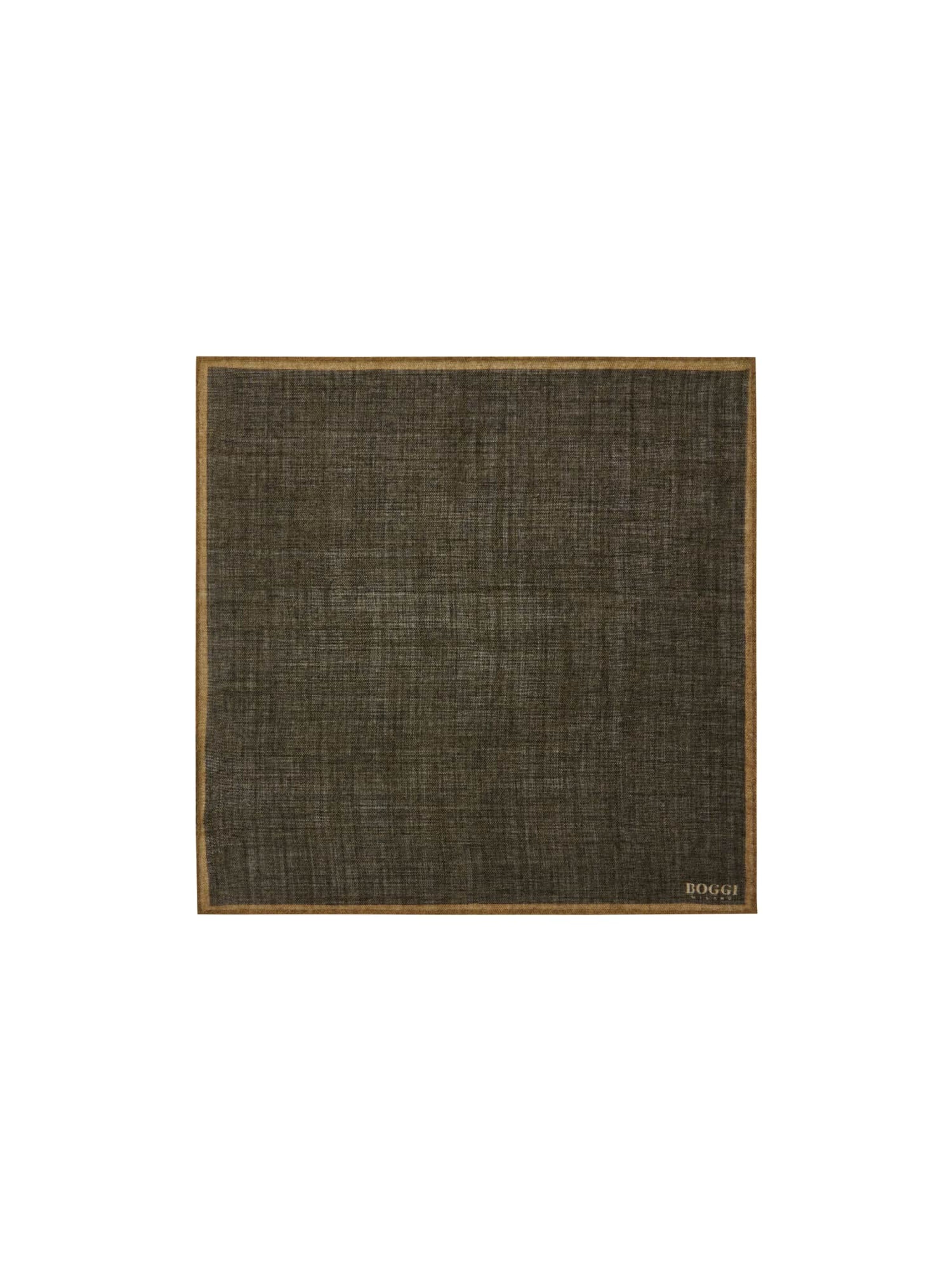 Boggi Milano Einstecktuch in Braun: Vorderseite