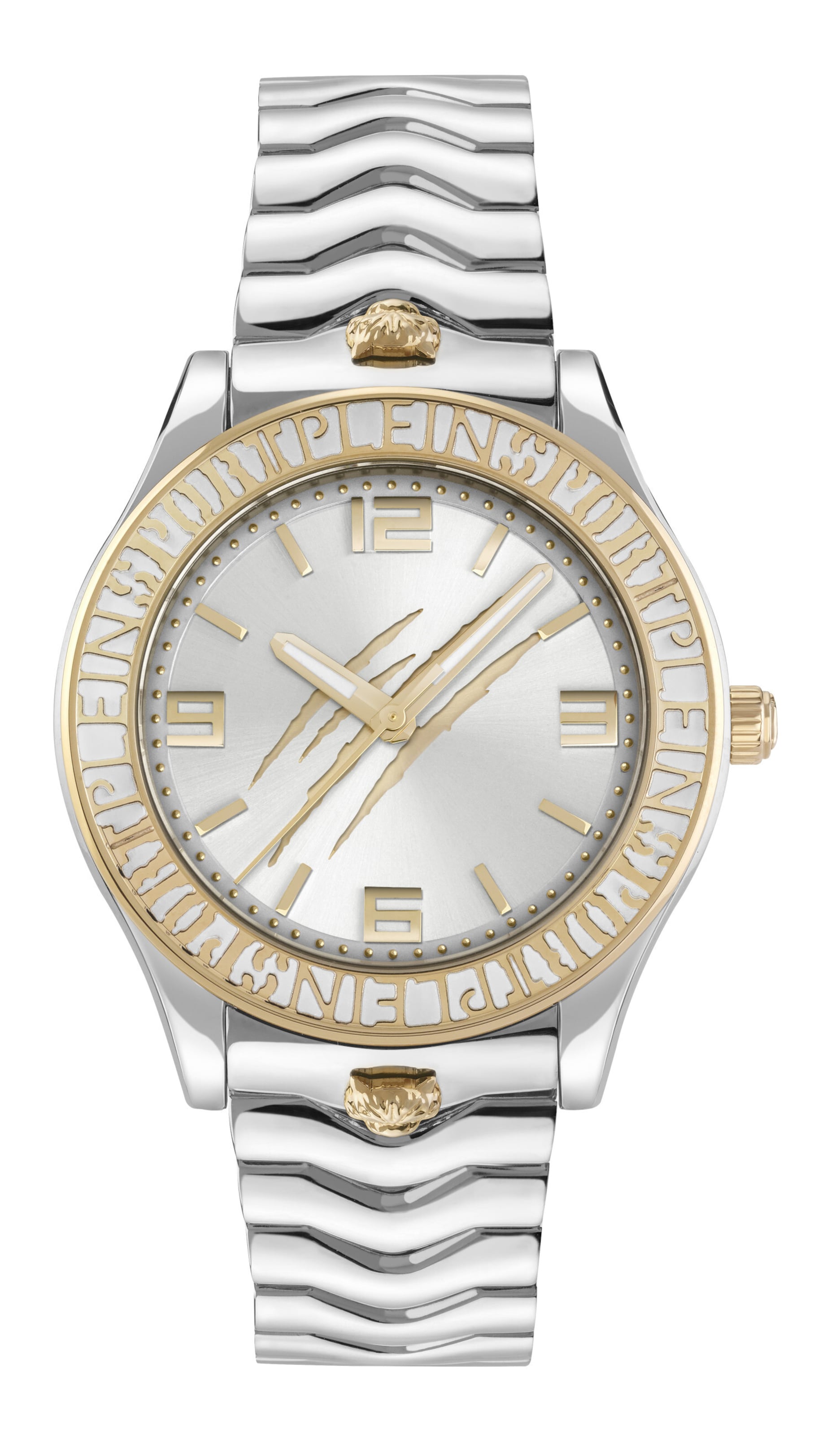 Plein Sport Analogt ur ' ECLIPSE ' i sølv: forside