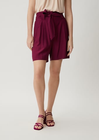 COMMA Wide Leg Shorts in Pink: predná strana