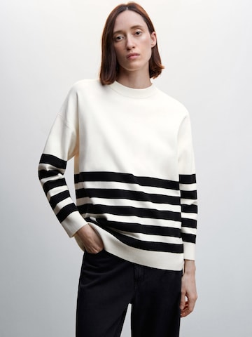 MANGO Sweater 'TITUS' in Beige: front