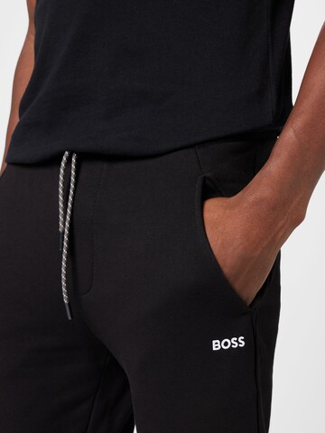 BOSS Green Slimfit Broek 'Hadiko' in Zwart