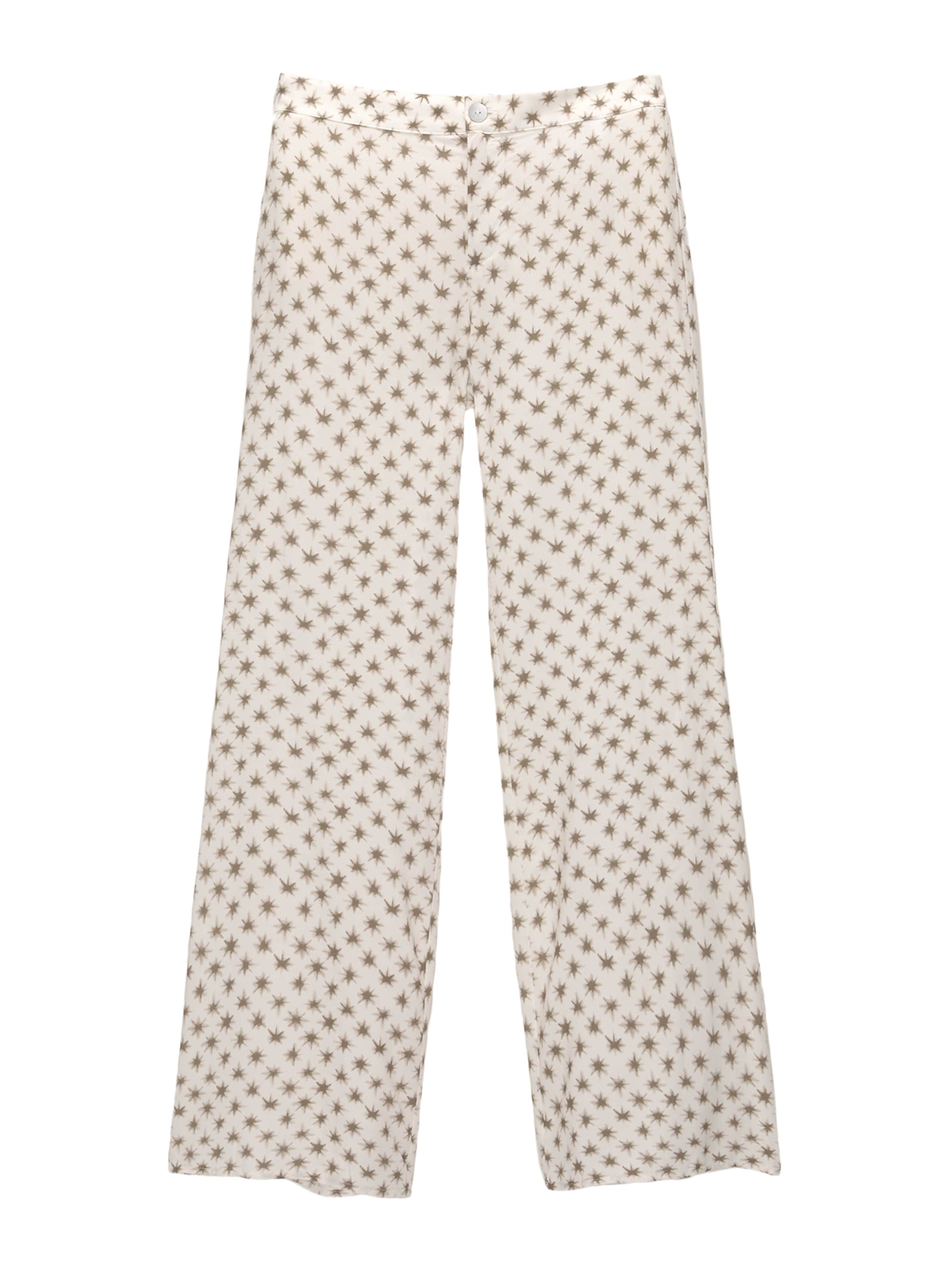 Pull&Bear Flared Byxa i vit: framsida