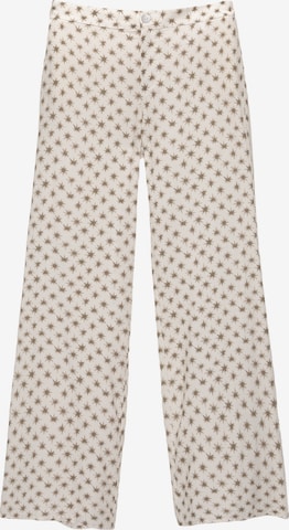 Pull&Bear Levenevä Housut värissä valkoinen: etupuoli