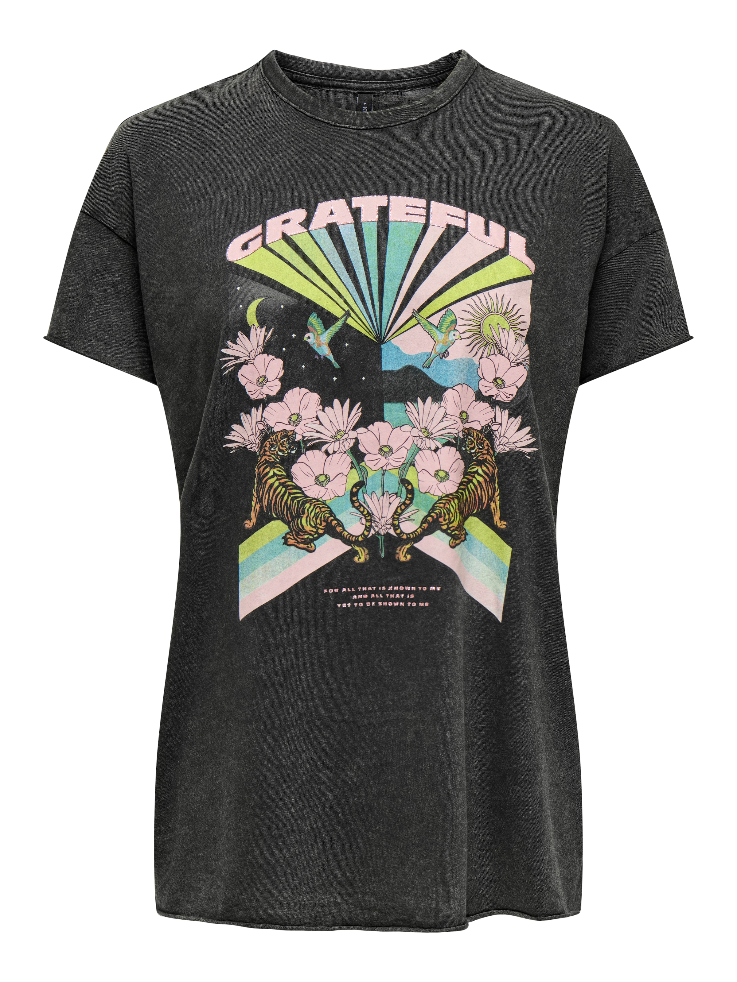 ONLY Póló 'ONLLUCY' - fekete: elől